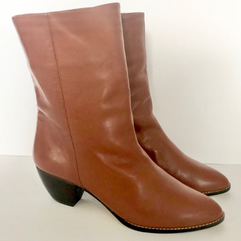 Arpeggios brown, Leather, Brazilian heeled boots